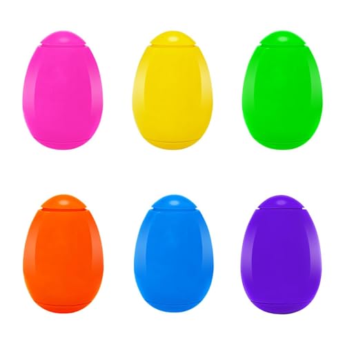 MagiDeal 6pcs Ostern Eggs Balance Gyro, helle Farbe, Osterjagd, Fingeroberteil rotierender Spielzeugfinger Gyroskop für Jungen Mädchen Teenager Erwachsene von MagiDeal