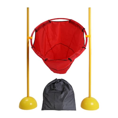 MagiDeal Cornhole-Spiel, Sandsack-Wurfspiel mit 10 Sandsäcken, Indoor-Outdoor-Wurfspiel, Sandsackwerfen für Kinder ab 3 Jahren, Rot von MagiDeal