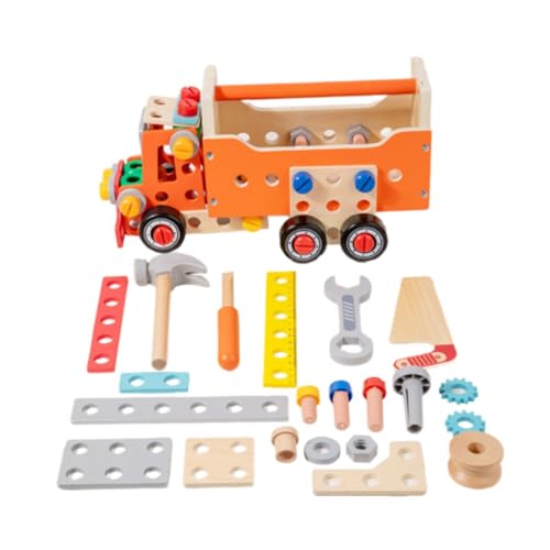 MagiDeal Holzspielzeug Werkzeugkasten Holzbausatz Spielzubehör Geburtstagsgeschenk Holzwerkzeug Spielzeug für Kinder Baby Kinder von MagiDeal