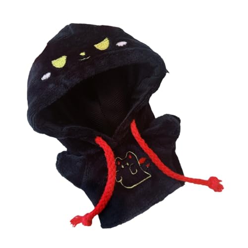 MagiDeal Kapuzenpullover-Kostümzubehör für Puppen, Miniatur-Kleidungs-Outfits für 15–17 cm große Jungenpuppen, Mädchenpuppen, verkleiden Sich als, Schwarz von MagiDeal