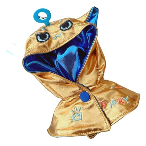 MagiDeal Puppen-Kapuzenpullover, Umhang, Kleidung, modisches Anziehen, handgefertigtes Kostüm für 15 cm große Mädchen, Geschenke zum Selbermachen, Gold von MagiDeal