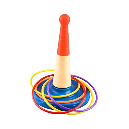 MagiDeal Wurfspiel-Set, Lernspielzeug, leicht zusammenzubauen, interaktives Spielzeug, Lasso-Wurfspiel, Zwinge-Spiel für Kinder, Garten im Freien von MagiDeal