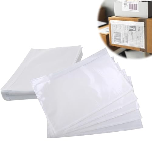 Lieferscheintaschen, Transparent Versandtaschen, Selbstklebende Begleitpapiertaschen, Dokumententaschen Transparent Selbstklebend, ideal zum Verpacken von Druckmedien oder Textilien 25PCS von MagiSel