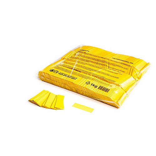 Slowfall confetti rectangles 55x17mm - Yellow von Magic FX