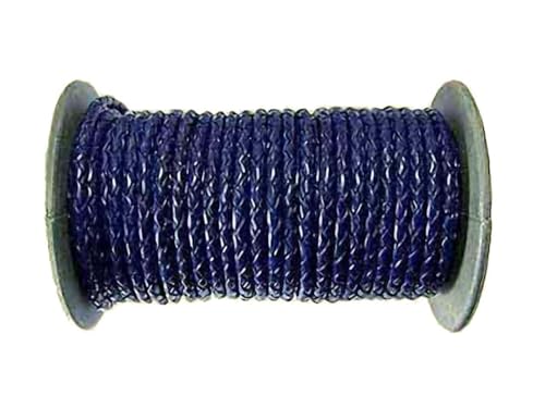 Magic and Arts Lederband geflochten 5mm Marine-Blau von Magic and Arts