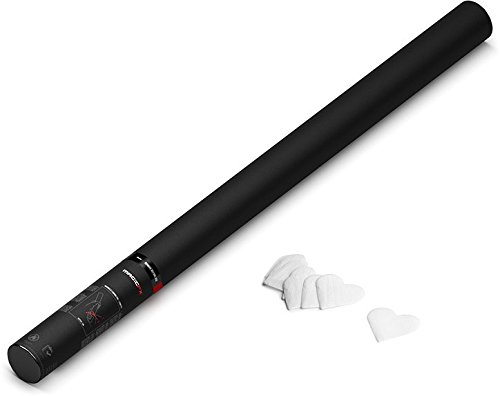 Magic FX Handbetriebene Konfettikanone PRO 80cm Herzen - Weiß von MagicFX