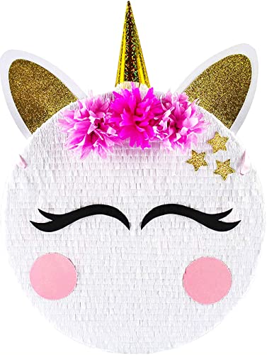 MagicPinatas Einhorn Pinata Geburtstag Mädchen - Unicorn Pinjata für Kinder- Katze Piniata - Regenbogen Party Deko - Spielzug Geschenk - Mitgebsel Kindergeburtstag Gastgeschenke von MagicPinatas