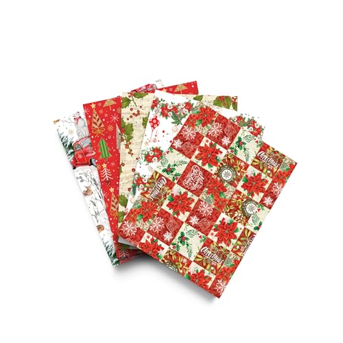 Geschenkpapier-Set, 10 Blatt Weihnachten, Fantasy Chic von Magicamente Carta