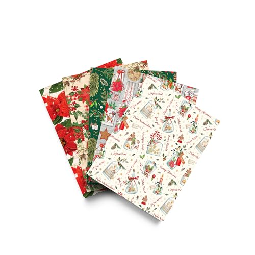 Geschenkpapier-Set, 10 Blatt Weihnachten Fantasy von Magicamente Carta