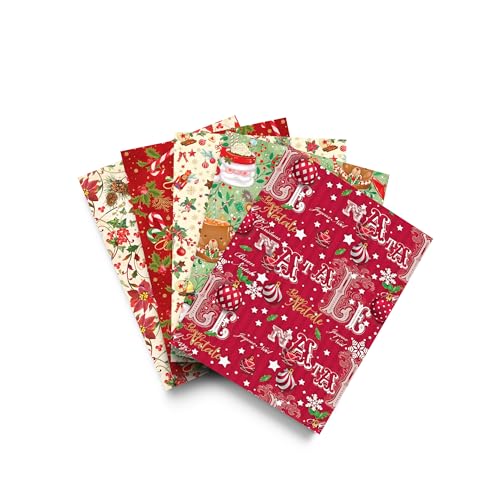 Geschenkpapier-Set, 10 Blatt Weihnachtsmotiv von Magicamente Carta