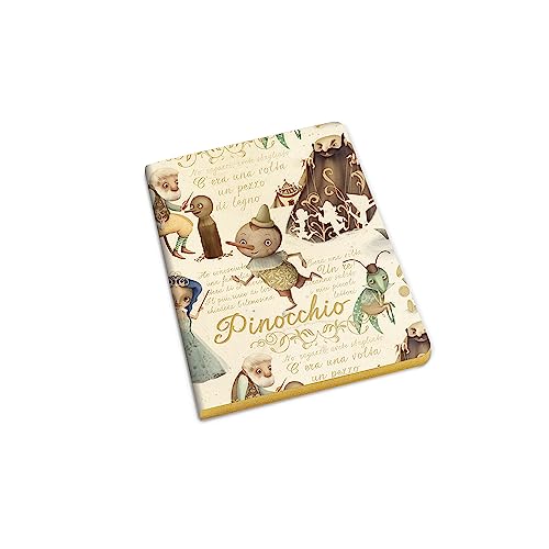 Magicamente Carta Notizbuch, Notizbuch A6, Notizblock 10,5 x 14,8 cm, weicher Einband, Dekoration aus Goldpuder, Muster: Romantisch von Magicamente Carta