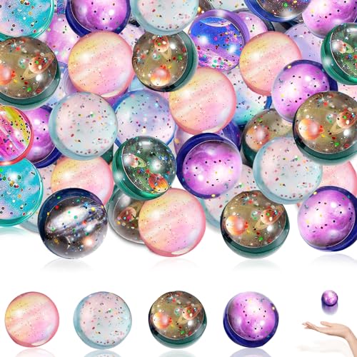 Magiho 30 Stück Flummies für Kinder, Flummi Planeten Spielzeug Geschenk Kindergeburstag Mitgebsel Groß Set für Mädchen Jungen Give Aways Gastgeschenke Partygeschenke (32mm) von Magiho