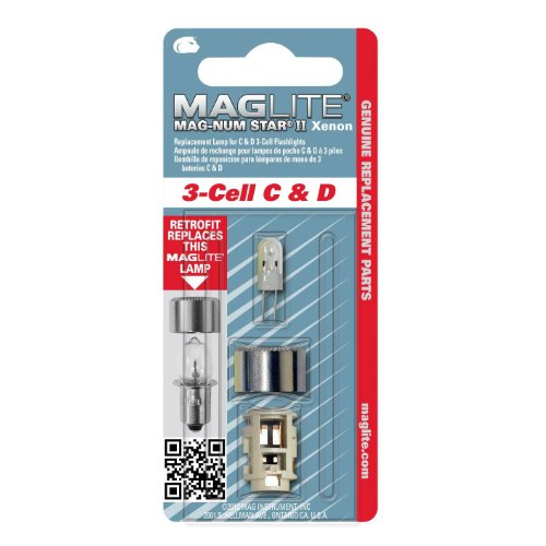 MagLite Ersatzbirne LMXA301 Mag-Num Star Xenon (3 C & D Batterien) von Maglite