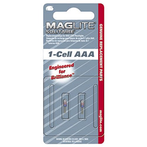 MagLite Ersatzbirne Solitaire (1 AAA-Batterie) - Blisterpackung mit 2 von Maglite