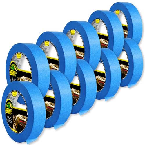 KrokTape 10x Goldband Abklebeband Lackierband 25mm x 50m Malerklebeband Abdeckband Maler Klebeband zum Streichen Lackieren Malerband Abklebeband Blau von Magnet-Kauf