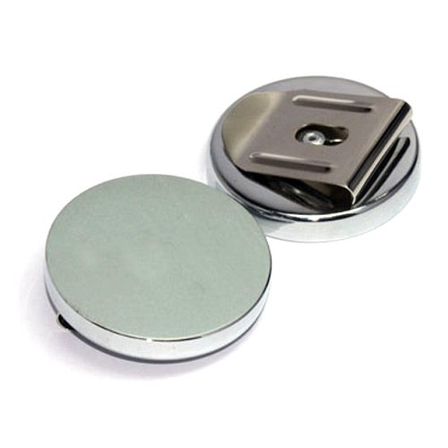 2 x Gürtel Magnet-Clip Magnetischer Gürtelklipp - Ø 51,5mm - Haftkraft 5 kg - Magnetischer Gürtelklipp mit extra starkem Magnet für Schrauben Nägel Werkzeuge wie Schraubendreher, kleine Zangen usw. von Magnosphere