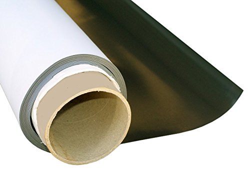 Magnetfolie weiß matt beschichtet 1mm x 50cm x 62cm - flexible magnetische Folie, in Digitaldruck bedruckbar, haftet auf allen metallischen Oberflächen von Magnosphere