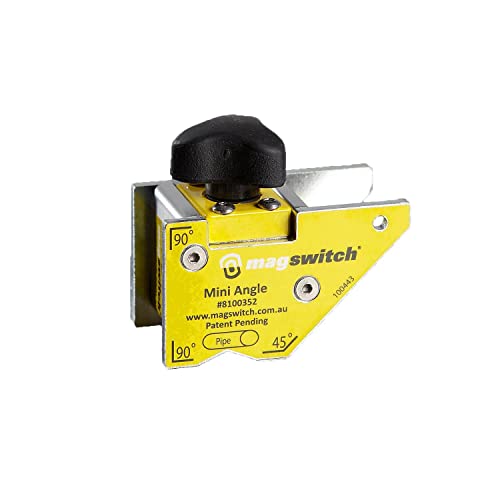 Magswitch Mini Winkel Schweißmagnet – Schweißmagnet Winkel Verstellbar – Schweißwerkzeuge in der Metallherstellung – Schweißmagnet Stark – Schweißmagnet Schaltbar On Off - 36 Kg Haltekraft von Magswitch