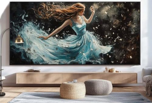 Diamond Painting Ballett Malen Nach Zahlen Erwachsene Frau Diamant Painting Bilder Kinder, 5D DIY Crystal Basteln Erwachsene Puzzle Bilder Kreativ Set, Home Deko Wohnzimmer Geschenke 100 x 200 cm U3 von Mahoxua