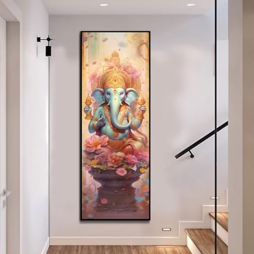 Diamond Painting Elefantengott Buddha Diamond Painting Erwachsene, Groß xxl 120 X 40 cm, Malen Nach Zahlen Erwachsene, DIY Diamant Painting Bilder Kinder, 5D Diamant-Malset, Home Wanddekoration-468l von Mahoxua