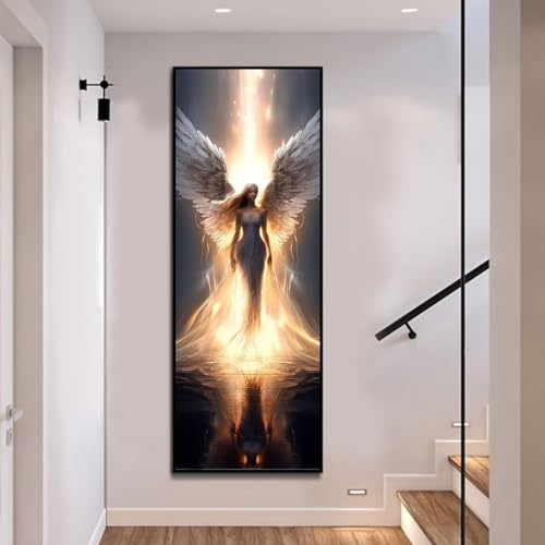 Diamond Painting Engel Flügel Diamond Painting Erwachsene, Groß xxl 120 X 40cm, Malen Nach Zahlen Erwachsene, DIY Diamant Painting Bilder Kinder, 5D Diamant-Malset, Home Wanddekoration Geschenke-455l von Mahoxua