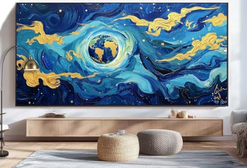 Diamond Painting Erde Malen Nach Zahlen Erwachsene Mysterium Diamant Painting Bilder Kinder, 5D DIY Crystal Arts Basteln Erwachsene Puzzle Bilder Kreativ Set, Home Deko Wohnzimmer 100 x 200 cm U54 von Mahoxua