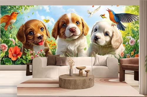 Diamond Painting Hund Malen Nach Zahlen Erwachsene Tier Diamant Painting Bilder Kinder, 5D DIY Crystal Arts Basteln Erwachsene Puzzle Bilder Kreativ Set, Home Deko Frauen Geschenke 50 x 110 cm h343 von Mahoxua