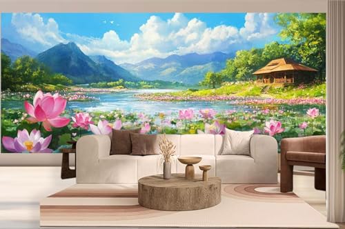 Diamond Painting Landschaft Diamond Painting Groß XXL (180 x 90 cm), Diamant Malerei Bilder Kinder DIY Malen Nach Zahlen Erwachsene Geschenke Set, Puzzle Stickerei Dimond Art für Wand Deko Blume h224 von Mahoxua