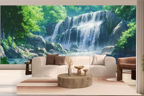 Diamond Painting Landschaft Diamond Painting Groß XXL (180x90 cm), 5D Diamant Malerei Bilder Kinder DIY Malen Nach Zahlen Erwachsene, Puzzle Stickerei Dimond Art für Zuhause Wand Deko Wasserfall h244 von Mahoxua