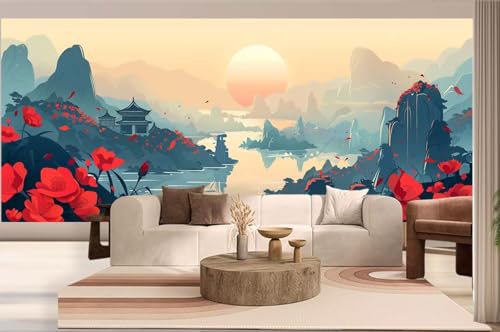 Diamond Painting Landschaft Diamond Painting Groß XXL (200 x 80 cm), 5D Diamant Malerei Bilder Kinder DIY Malen Nach Zahlen Erwachsene, Puzzle Stickerei Dimond Art für Zuhause Wand Deko Cartoon h228 von Mahoxua