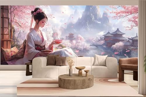 Diamond Painting Landschaft Diamond Painting Groß XXL (200 x 80 cm), Diamant Malerei Bilder Kinder DIY Malen Nach Zahlen Erwachsene Geschenke Set, Puzzle Stickerei Dimond Art für Wand Deko Japan h252 von Mahoxua