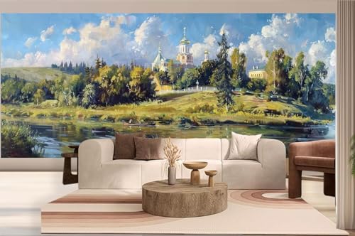 Diamond Painting Landschaft Diamond Painting Groß XXL (200 x 90 cm), 5D Diamant Malerei Bilder Kinder DIY Malen Nach Zahlen Erwachsene, Puzzle Stickerei Dimond Art für Zuhause Wand Deko Bauernhof h240 von Mahoxua