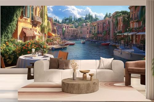 Diamond Painting Landschaft Diamond Painting Groß XXL (200 x 90 cm), 5D Diamant Malerei Bilder Kinder DIY Malen Nach Zahlen Erwachsene, Puzzle Stickerei Dimond Art für Zuhause Wand Deko Venedig h264 von Mahoxua