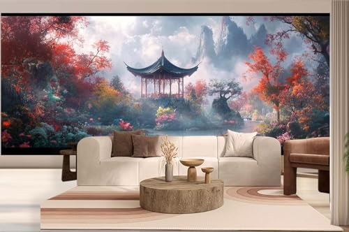 Diamond Painting Landschaft Diamond Painting Groß XXL (200 x 90 cm), Diamant Malerei Bilder Kinder DIY Malen Nach Zahlen Erwachsene Geschenke Set, Puzzle Stickerei Dimond Art für Wand Deko Japan h254 von Mahoxua