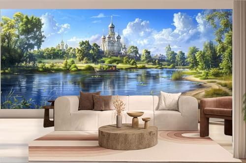 Diamond Painting Landschaft Malen Nach Zahlen Erwachsene Italien Diamant Painting Bilder Kinder, 5D DIY Crystal Arts Basteln Erwachsene Puzzle Bilder Kreativ Set, Home Deko Wohnzimmer 70 x 140 cm h273 von Mahoxua