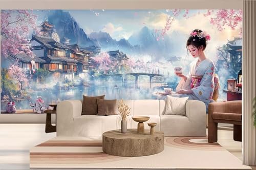 Diamond Painting Landschaft Malen Nach Zahlen Erwachsene Japan Diamant Painting Bilder Kinder, 5D DIY Crystal Arts Basteln Erwachsene Puzzle Bilder Kreativ Set, Home Deko Wohnzimmer 60 x 150 cm h251 von Mahoxua