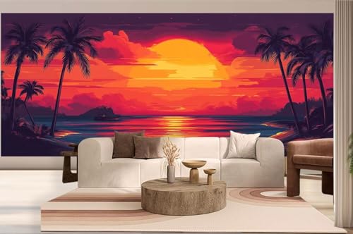 Diamond Painting Landschaft Malen Nach Zahlen Erwachsene Sonnenuntergang Diamant Painting Bilder Kinder, 5D DIY Crystal Arts Basteln Erwachsene Puzzle Bilder Kreativ Set, Home Deko 50 x 110 cm h239 von Mahoxua