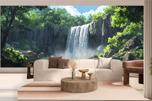 Diamond Painting Landschaft Malen Nach Zahlen Erwachsene Wasserfall Diamant Painting Bilder Kinder, 5D DIY Crystal Arts Basteln Erwachsene Puzzle Bilder Kreativ, Home Deko Geschenke 50 x 110 cm h245 von Mahoxua