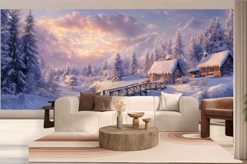 Diamond Painting Landschaft Malen Nach Zahlen Erwachsene Winter Diamant Painting Bilder Kinder, 5D DIY Crystal Arts Basteln Erwachsene Puzzle Bilder Kreativ Set, Home Deko Wohnzimmer 50 x 110 cm h209 von Mahoxua