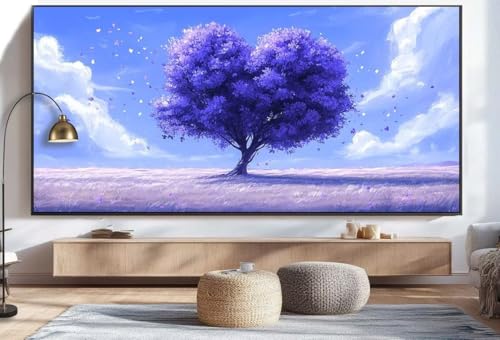 Diamond Painting Liebesbaum Malen Nach Zahlen Erwachsene Fantasie Diamant Painting Bilder Kinder, 5D DIY Crystal Arts Basteln Erwachsene Puzzle Bilder Kreativ Set, Home Deko Wohnzimmer 70 x 120 cm U1 von Mahoxua