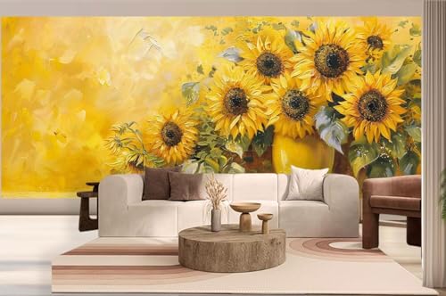 Diamond Painting Weinlese Malen Nach Zahlen Erwachsene Sonnenblume Diamant Painting Bilder Kinder, 5D DIY Crystal Arts Basteln Erwachsene Puzzle Bilder Kreativ, Home Deko Geschenke 50 x 110 cm h313 von Mahoxua