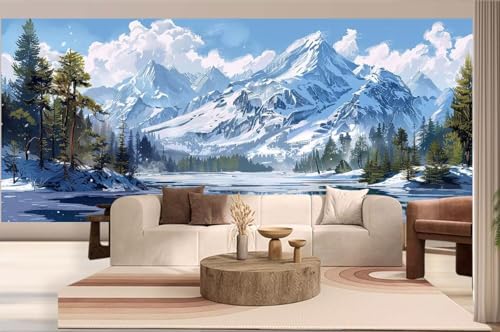 Diamond Painting Winter Malen Nach Zahlen Erwachsene Gebirge Diamant Painting Bilder Kinder, 5D DIY Crystal Arts Basteln Erwachsene Puzzle Bilder Kreativ Set, Home Deko Frauen Geschenke 30x50 cm h113 von Mahoxua