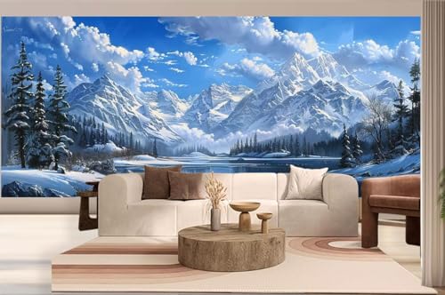 Diamond Painting Winter Malen Nach Zahlen Erwachsene Gebirge Diamant Painting Bilder Kinder, 5D DIY Crystal Arts Basteln Erwachsene Puzzle Bilder Kreativ Set, Home Deko Frauen Geschenke 30x50 cm h115 von Mahoxua