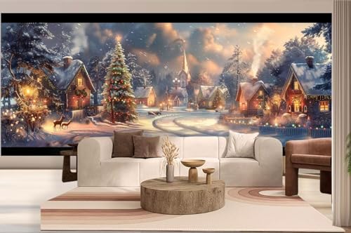 Diamond Painting Winter Malen Nach Zahlen Erwachsene Landschaft Diamant Painting Bilder Kinder, 5D DIY Crystal Arts Basteln Erwachsene Puzzle Bilder Kreativ Set, Home Deko Wohnzimmer 30 x 50 cm h105 von Mahoxua