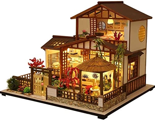 LNNW Spieluhr DIY Dollhouse Miniature Kit Spieluhr mit LED-Licht, Geschenke for Weihnachten, Geburtstag, Jahrestag für Familie Freund Liebhaber von MaiBuL