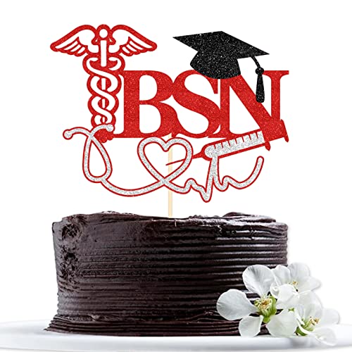 BSN Kuchendekoration für Krankenschwesterabschluss, Klasse 2023, Abschlussfeier, Party-Dekoration – Krankenschwester-Abschluss, Kuchendekoration – Krankenschwester-Party-Dekorationen von Maicaiffe