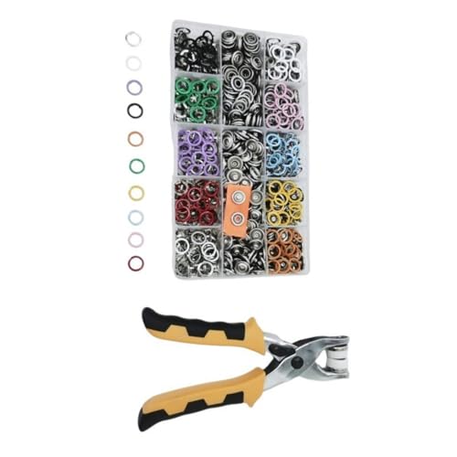 Komplettes Set mit 200 11 mm Metallverschlüssen mit Zange für Bekleidungszubehör und Reparaturen Komplettes Set mit 200 11 mm Metallverschlüssen mit Zange für Bekleidungszubehör und Reparaturen von Maigridy