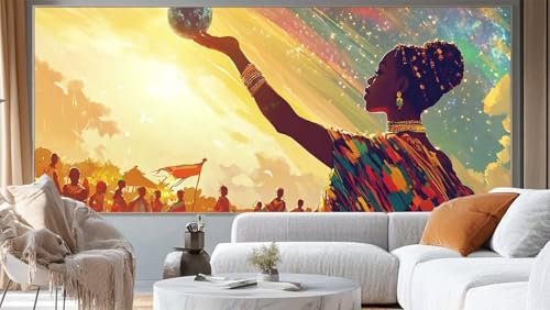 Diamond Painting Ägypten Diamant Painting Bilder Prinzessin Malen nach Zahlen Erwachsene,DIY 5D Diamond Painting Zubehör Mädchen Basteln Diamant Kunst Malerei Stickerei Set,Home Dekor 300 x 100 cm ll6 von Mailielie