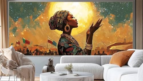 Diamond Painting Ägypten Diamond Painting Groß XXL 150 x 60 cm, 5D Diamant Painting Bilder Prinzessin Malen Nach Zahlen Erwachsene Crystal Strass Stickerei Malerei, Home Decor Geschenk für Mädchen ll5 von Mailielie