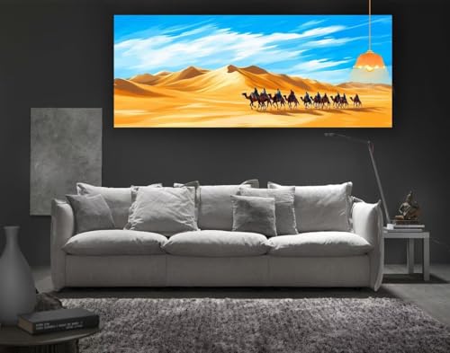 Diamond Painting Ägypten Diamond Painting XXL 80x220 cm, 5D Diamant Painting Bilder Landschaft Malen Nach Zahlen Erwachsene Crystal Strass Stickerei Malerei Kit, Home Decor Geschenk für Mädchen fa195 von Mailielie